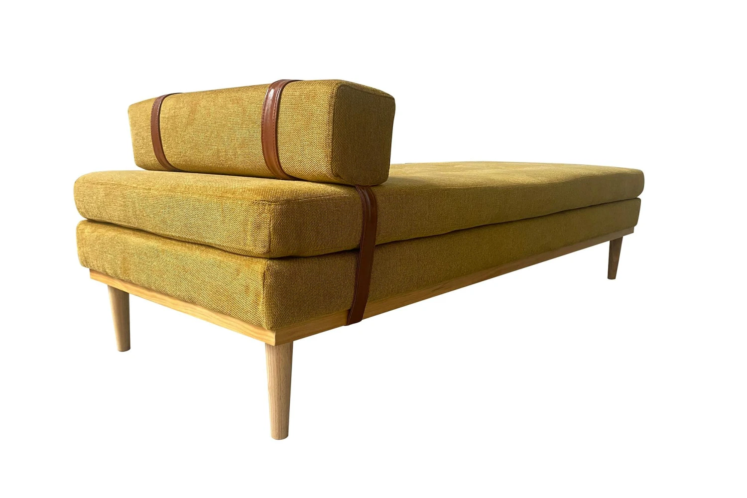 SalesFever Daybed | Mit Kopf- Und Nackenstütze | Strukturstoff | B 180 X T 75 X H 42 Cm | Gelb 9 SalesFever Daybed | Mit Kopf- Und Nackenstütze | Strukturstoff | B 180 X T 75 X H 42 Cm | Gelb – Bild 7