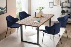 SalesFever Armlehnstuhl | 2er Set | Texturstoff | B 54 X T 55 X H 83 Cm | Dunkelblau 14 SalesFever Armlehnstuhl | 2er Set | Texturstoff | B 54 X T 55 X H 83 Cm | Dunkelblau -SalesFever e0c2ab66 d5ce 4f26 a3ee 6448ae3a5826