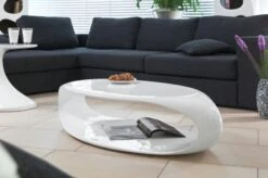 SalesFever Couchtisch Oval | Hochglanz Lackiert | Fiberglas | B 120 X T 60 X H 30 Cm | Weiß 14 SalesFever Couchtisch Oval | Hochglanz Lackiert | Fiberglas | B 120 X T 60 X H 30 Cm | Weiß -SalesFever e3fe7eff d002 4476 97cc c419d6728908