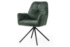 SalesFever Armlehnstuhl Mit 360 Grad Drehfunktion | Bezug Vintage Samtvelours | Gestell Metall | B 61 X T 59 X H 90 Cm | Rose-schwarz 12 SalesFever Armlehnstuhl Mit 360 Grad Drehfunktion | Bezug Vintage Samtvelours | Gestell Metall | B 61 X T 59 X H 90 Cm | Rose-schwarz -SalesFever e7f3a3e3 5810 4924 9ebc 17884ca291fa 3