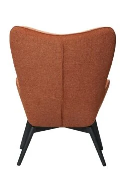 SalesFever Polstersessel | Bezug Strukturstoff | Gestell Metall Schwarz | B 80 X T 99 X H 92 Cm | Kupfer -SalesFever e836cfca 784a 4c7b a38f fd3b18abeb4b