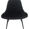 SalesFever Loungesessel Mit XXL-Sitzfläche | Bezug Stoff In Samt-Optik | Gestell Metall Schwarz | üppige Steppung | B 76 X T 87 X H 86 Cm | Schwarz -SalesFever e8cad001 2b23 4755 8562 5019d45035c1 4
