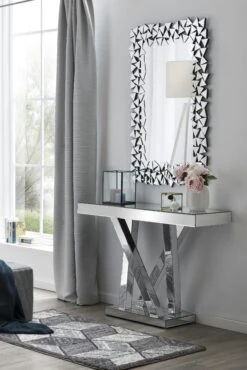 SalesFever Konsolentisch Aus MDF Mit Spiegelglas | B 119 X T 36 X H 81 Cm | Komplett Verspiegelt -SalesFever eb6ea425 ae24 48f6 ad2a 31c8320bd510