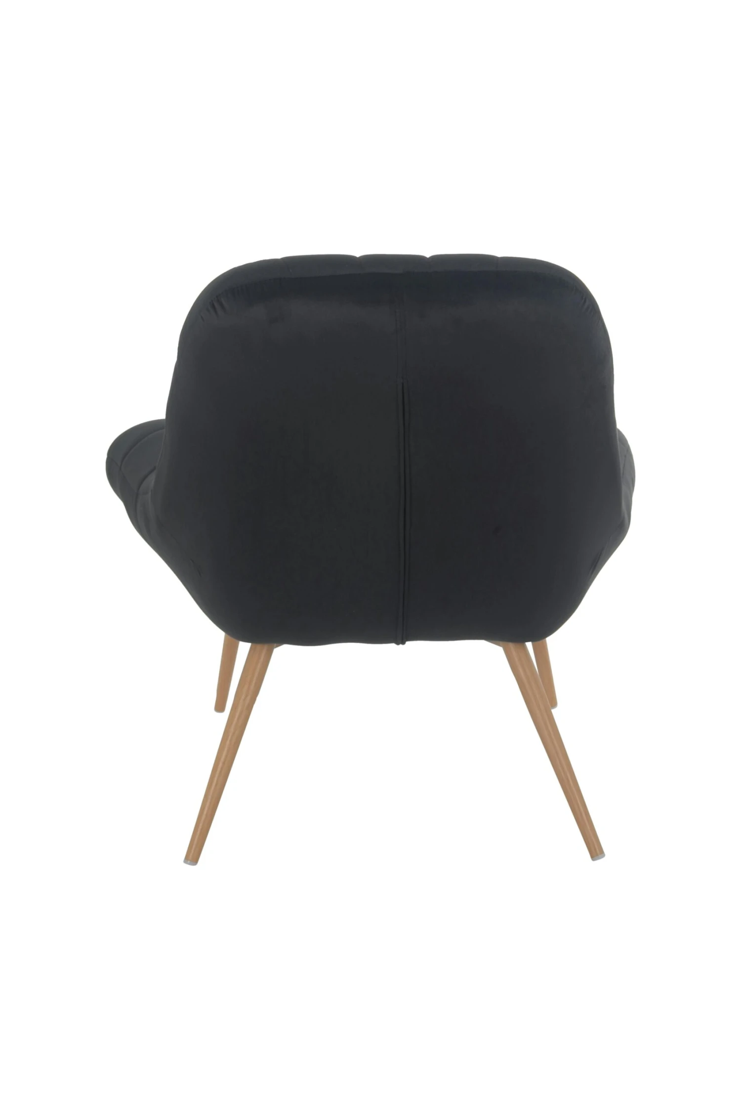 SalesFever Loungesessel Mit XXL-Sitzfläche | Bezug Stoff In Samt-Optik | Gestell Metall In Holzoptik | üppige Steppung | Schwarz 9 SalesFever Loungesessel Mit XXL-Sitzfläche | Bezug Stoff In Samt-Optik | Gestell Metall In Holzoptik | üppige Steppung | Schwarz – Bild 7