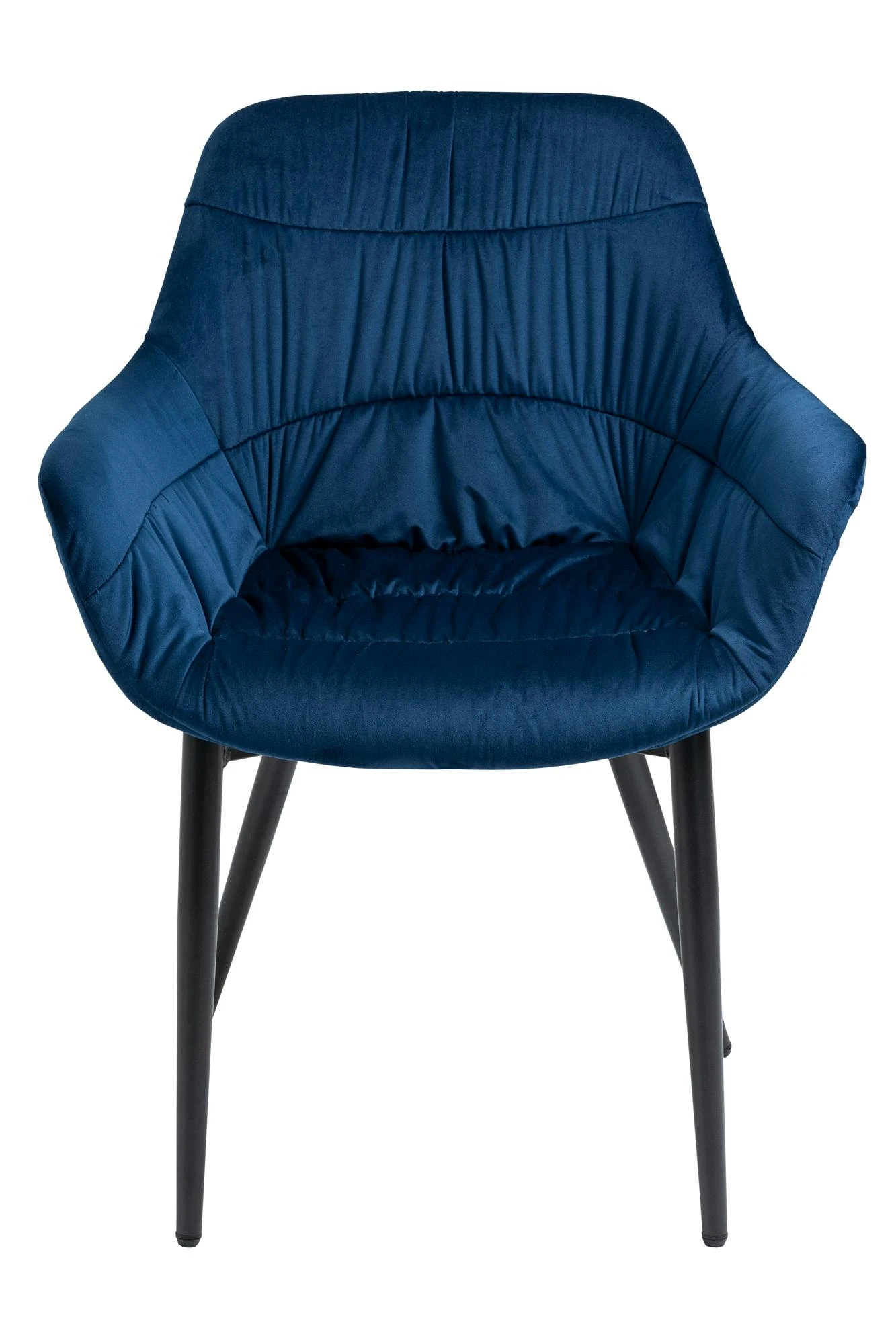 SalesFever Armlehnstuhl | Samt (100% Polyester) | B 63 X T 61 X H 81,5 Cm | Blau 9 SalesFever Armlehnstuhl | Samt (100% Polyester) | B 63 X T 61 X H 81,5 Cm | Blau – Bild 7