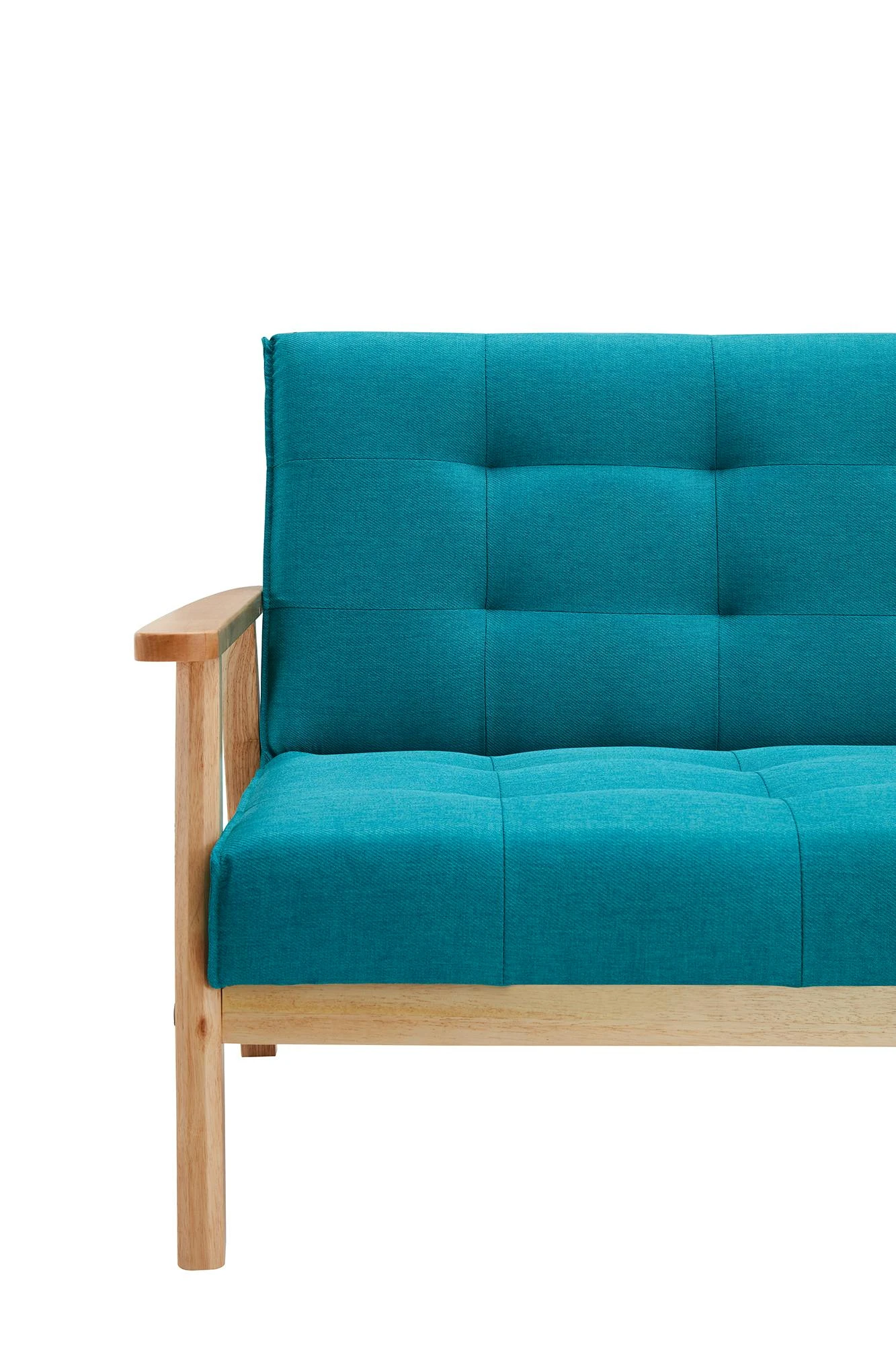 SalesFever Schlafsofa Mit Armlehnen | 3 Funktionen | Bezug Strukturstoff | Gestell Massivholz Eukalyptus | B 190 X T 85 X H 81 Cm | Petrol 9 SalesFever Schlafsofa Mit Armlehnen | 3 Funktionen | Bezug Strukturstoff | Gestell Massivholz Eukalyptus | B 190 X T 85 X H 81 Cm | Petrol – Bild 7