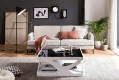 SalesFever Couchtisch 90x90 Cm | Glas | B 90 X T 90 X H 38 Cm | Weiß -SalesFever f209a1d4 3e62 466a a9f9 edbb15e03b68