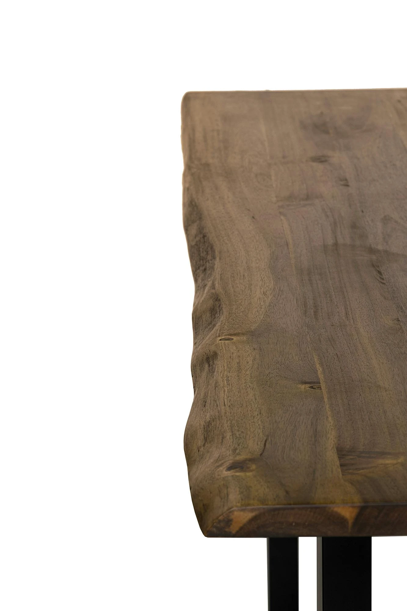 SalesFever Baumkante-Esstisch 200x100cm Akazie|Tischplatte Osmo Hartwachs-Öl |Tischplattestärke 26mm|B200xT100xH77cm|Gestell Stahl Schwarz Lackiert 8 SalesFever Baumkante-Esstisch 200x100cm Akazie|Tischplatte Osmo Hartwachs-Öl |Tischplattestärke 26mm|B200xT100xH77cm|Gestell Stahl Schwarz Lackiert – Bild 6