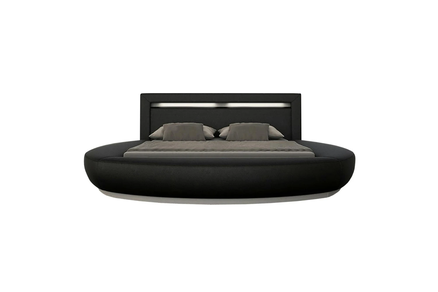 SalesFever Polsterbett 140 X 200 Cm | LED-Beleuchtung | Bezug Kunstleder | B 152 X T 251 X H 79 Cm | Weiß-schwarz 9 SalesFever Polsterbett 140 X 200 Cm | LED-Beleuchtung | Bezug Kunstleder | B 152 X T 251 X H 79 Cm | Weiß-schwarz – Bild 7