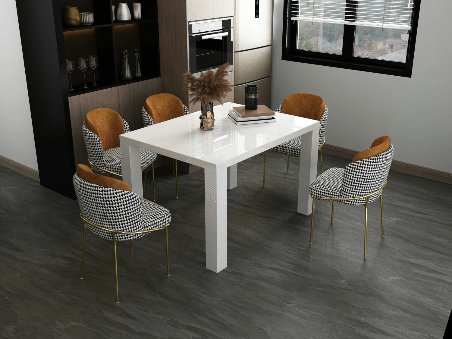 SalesFever Esstisch 120 X 80 Cm | Hochglanz Lackiert | MDF-Holz | B 120 X T 80 X H 75 Cm | Weiß 4 SalesFever Esstisch 120 X 80 Cm | Hochglanz Lackiert | MDF-Holz | B 120 X T 80 X H 75 Cm | Weiß – Bild 2