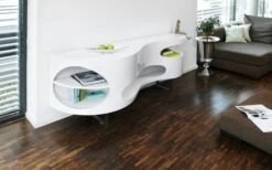 SalesFever Sideboard | MDF-Holz | B 150 X T 40 X H 75 Cm | Weiß Hochglanz – Walnuss Matt 12 SalesFever Sideboard | MDF-Holz | B 150 X T 40 X H 75 Cm | Weiß Hochglanz – Walnuss Matt -SalesFever faf6720b 34bc 4bd6 a157 cb931cb4a1f8 5