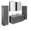 SalesFever Badezimmer Set 120 Cm | 4-tlg. In Hochglanz | Inkl. Doppelwaschtisch Mit Becken | B 430 X T 46 X H 130 Cm | Grau 2 SalesFever Badezimmer Set 120 Cm | 4-tlg. In Hochglanz | Inkl. Doppelwaschtisch Mit Becken | B 430 X T 46 X H 130 Cm | Grau -SalesFever fdb35375 3f0d 438c 8413 2486742ab886 3
