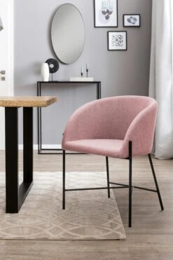SalesFever Esszimmerstuhl | Bezug Strukturstoff | Gestell Metall Schwarz Matt | B 57 X T 46 X H 77 Cm | Rose 15 SalesFever Esszimmerstuhl | Bezug Strukturstoff | Gestell Metall Schwarz Matt | B 57 X T 46 X H 77 Cm | Rose -SalesFever ffc19f80 1ecf 44a8 b3d6 96a6e53da39e