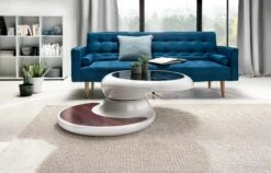 SalesFever Couchtisch Rund | 360 Grad Drehbar | Fiberglas | B 90 X T 90 X H 42 Cm | Weiß-braun-schwarz 15 SalesFever Couchtisch Rund | 360 Grad Drehbar | Fiberglas | B 90 X T 90 X H 42 Cm | Weiß-braun-schwarz -SalesFever ffde9fcd 6255 4da2 96f9 143b46573f5e